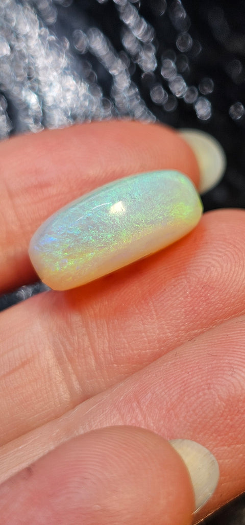 Gorgeous Green High Cabochon 13.20ct Solid Light Opal Gemstone 1568 Global Opals