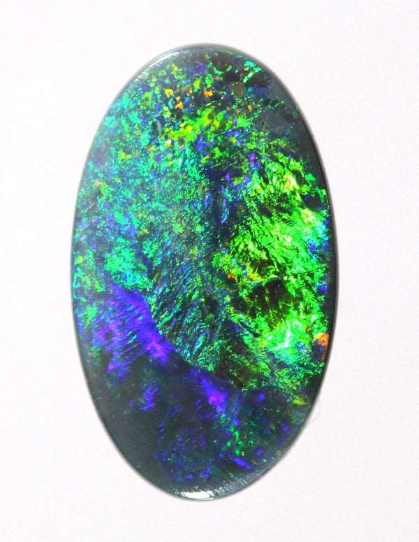 3.44cts Bright Blue/Green Solid Opal..Beautiful Rolling Flash! 1970 ...