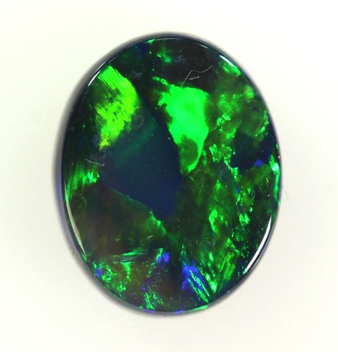 Gem Opal Broad Pattern! - Solid Black Opal! 1377 / .98ct freeshipping - Global Opals